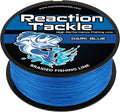 Reaction Tackle Braided Fishing Line - Pro Grade Power Performance for Saltwater or Freshwater Fish - Colored Fishing Line Braid for Extra Visibility