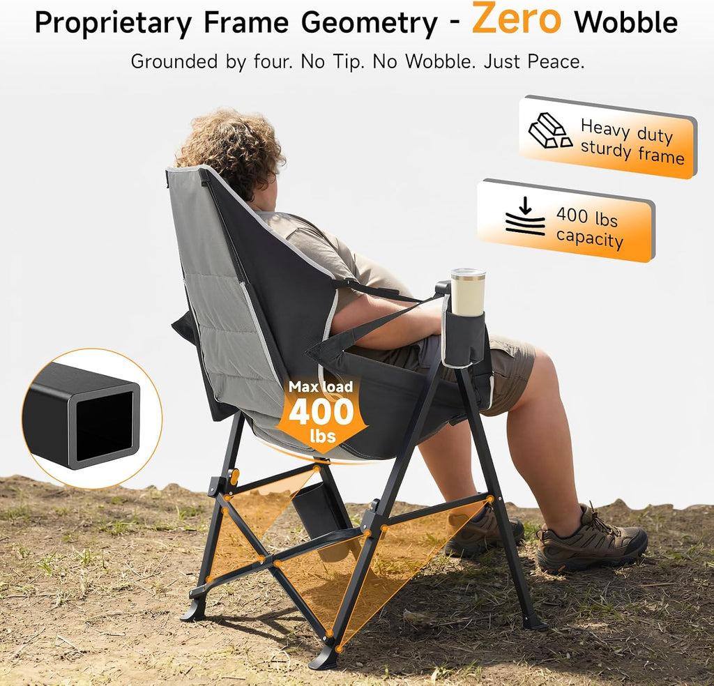 Hammock Camping Chair Set of 2 with Adjustable Backrest