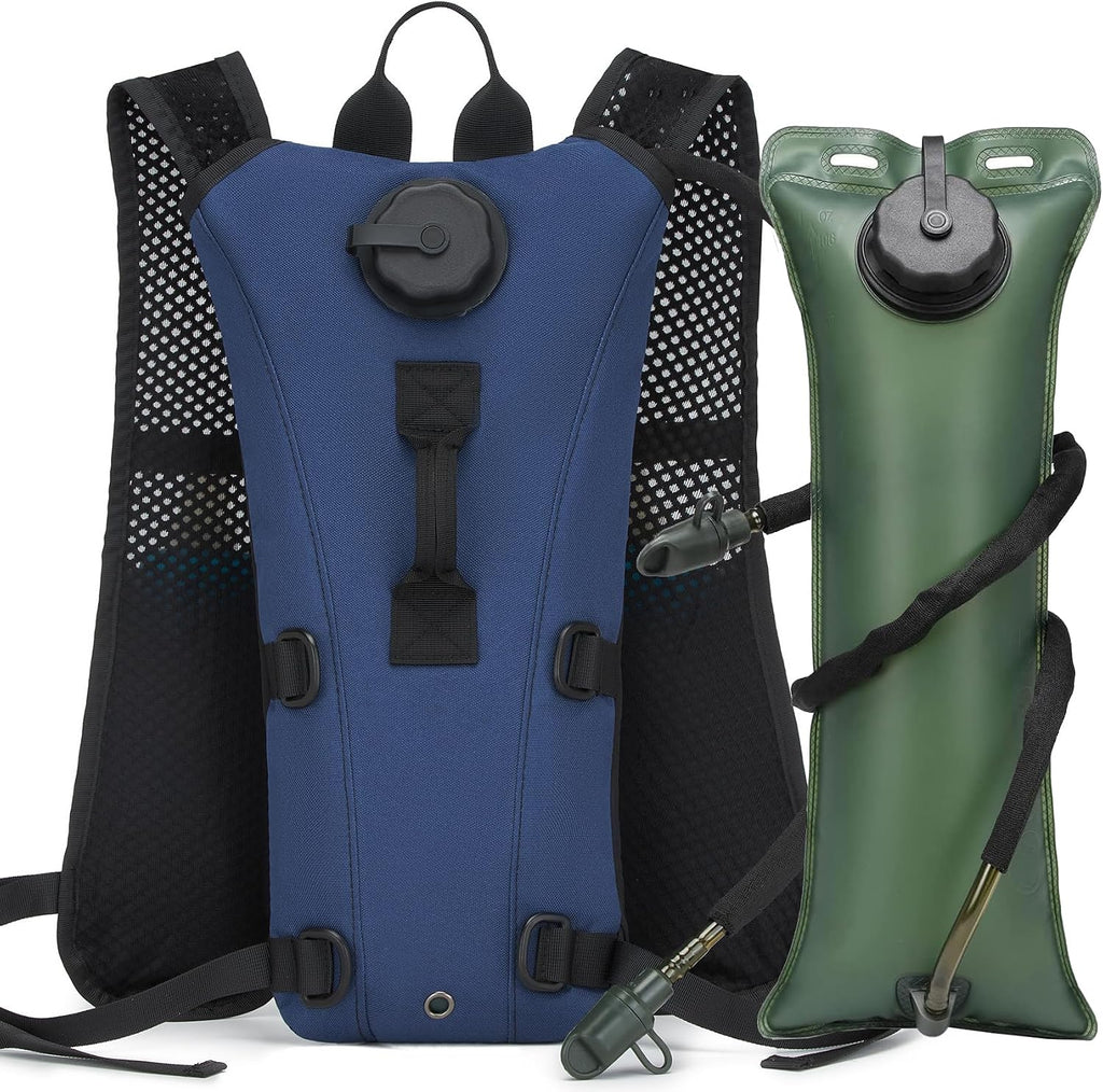 Running Hydration Vest Pack Tactical 3L Water Bladder Backpack Bag for Cycling Marathon Hiking Daypack Men & Women