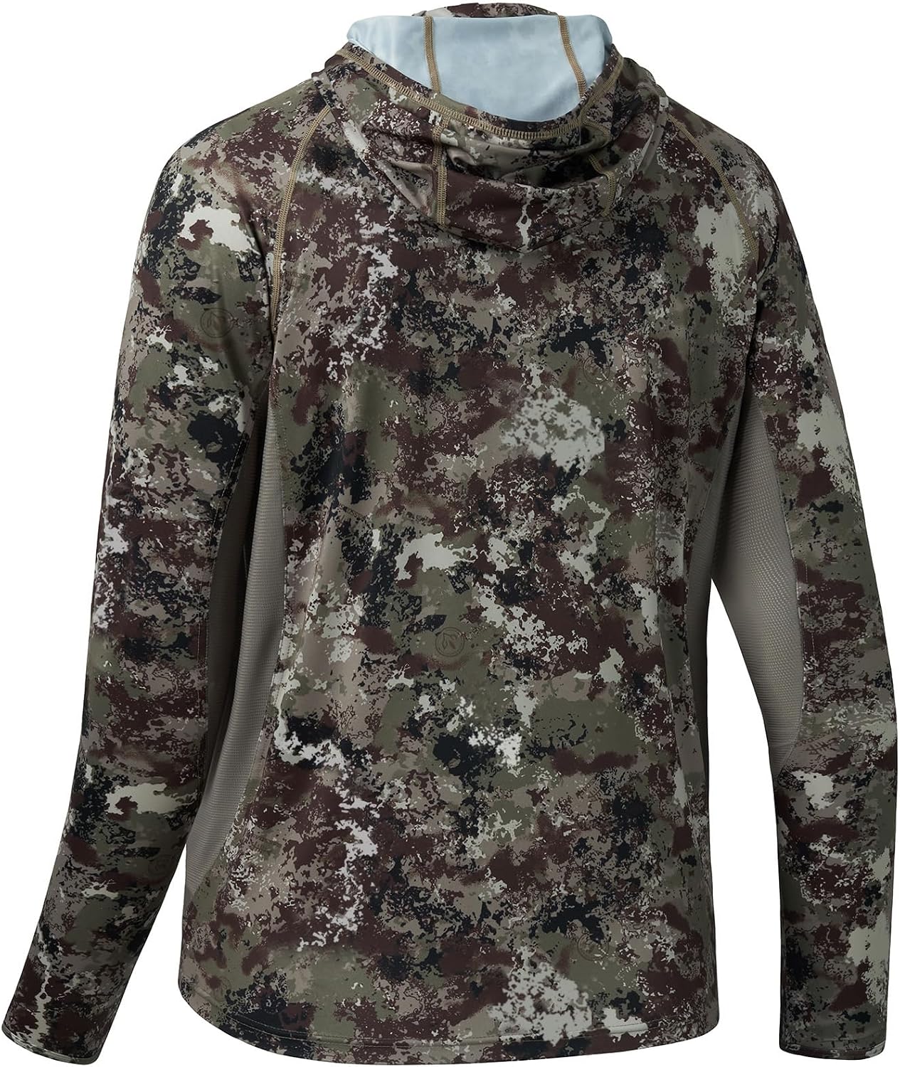 BASSDASH Men's UPF 50+ Camo Long Sleeve Hunting Fishing Hoodie Shirt
