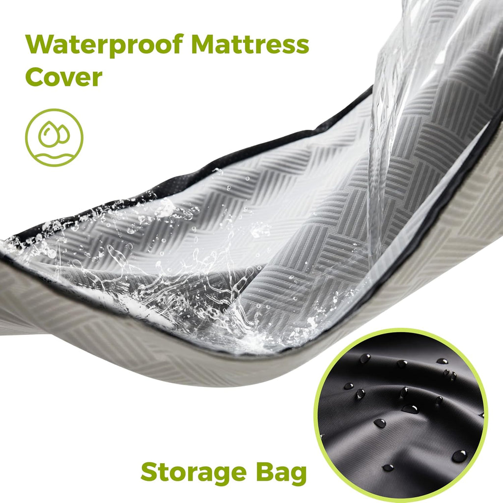 Jamdok Cooling Foam Camping Mattress for Hot Sleeper,Waterproof(75x30x2“)