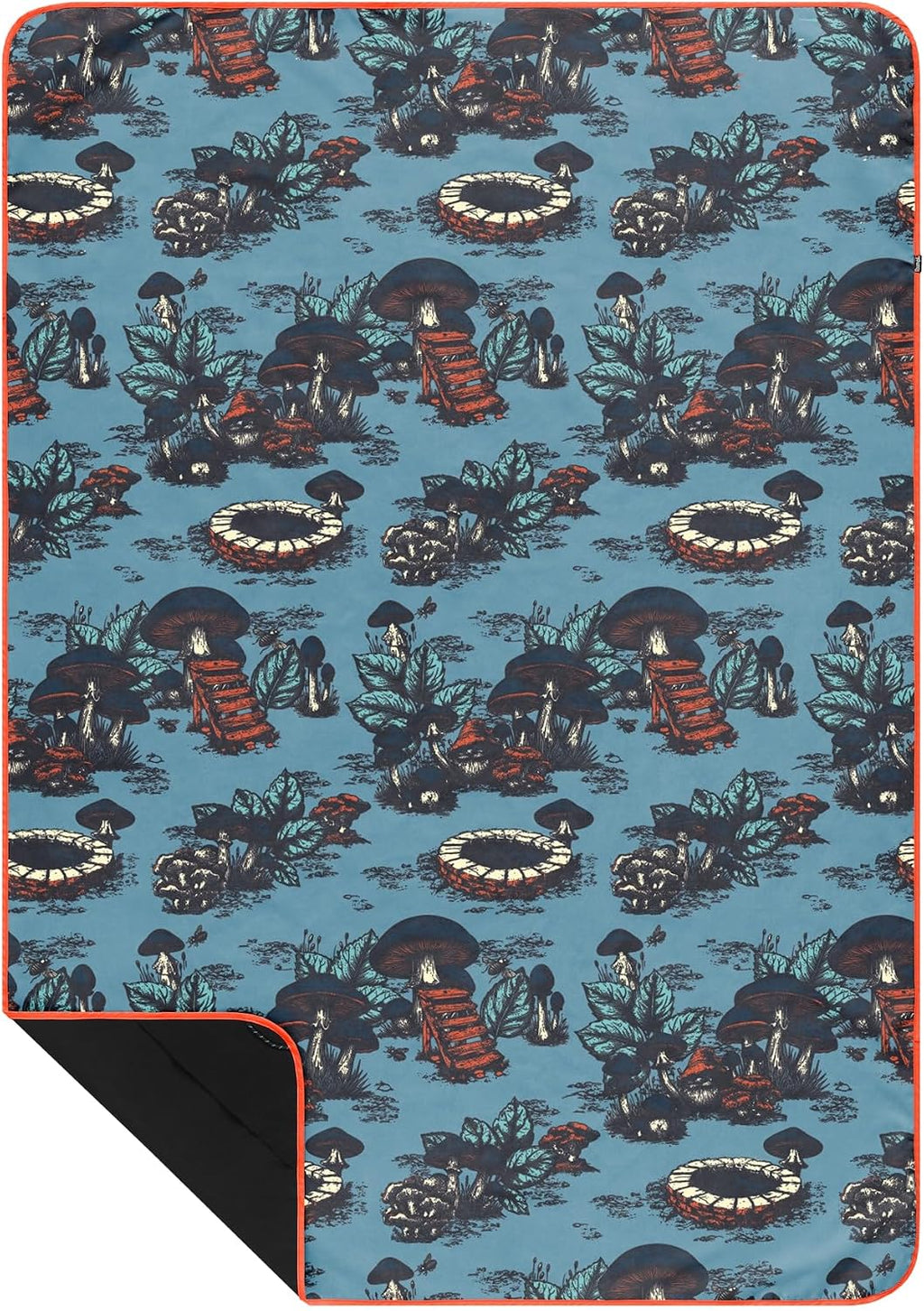 Rumpl Everywhere Mat, Waterproof Picnic Blanket/Mat, Magic Mushrooms