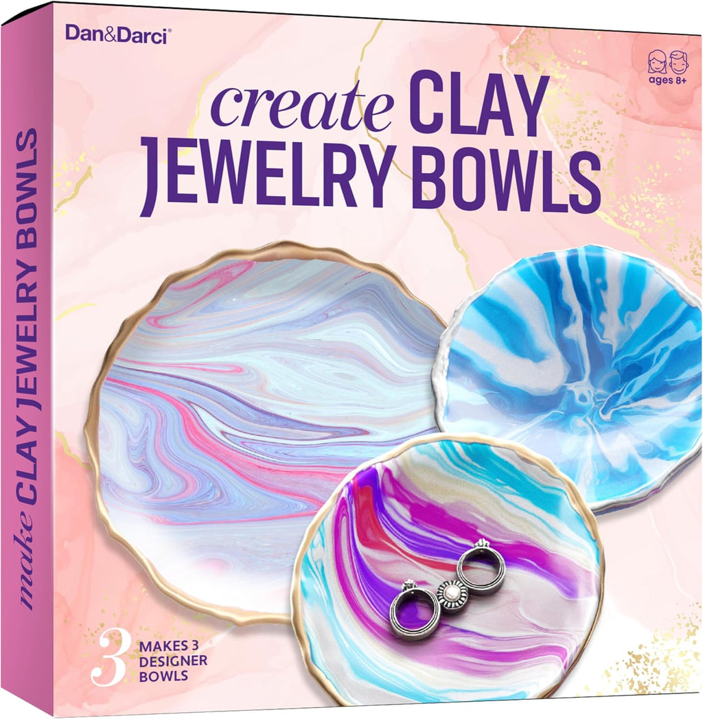 Craft 'n Clay - Jewelry Dish Making Kit for Kids 8-14 Years - DIY Crafts