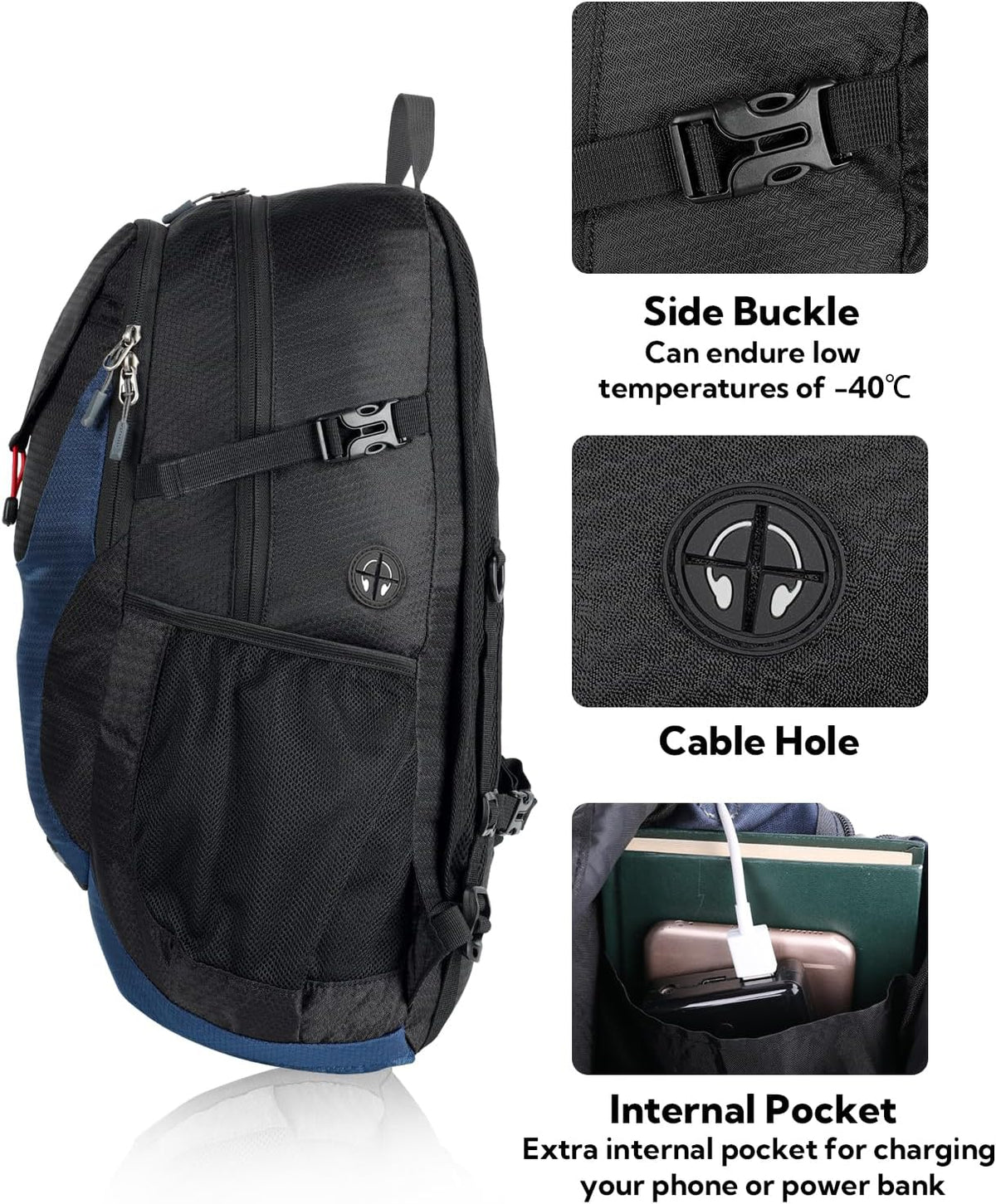 WATERFLY Lightweight Packable Hiking Backpack, 30L Day Pack