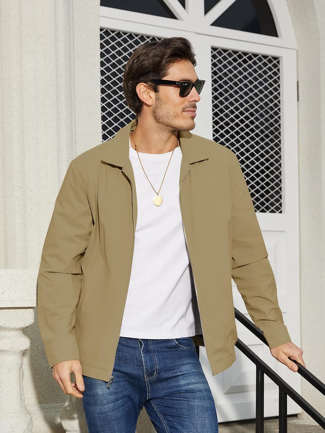 TACVASEN Men's Lightweight Jacket Fall Water-repellent Windbreaker Jackets