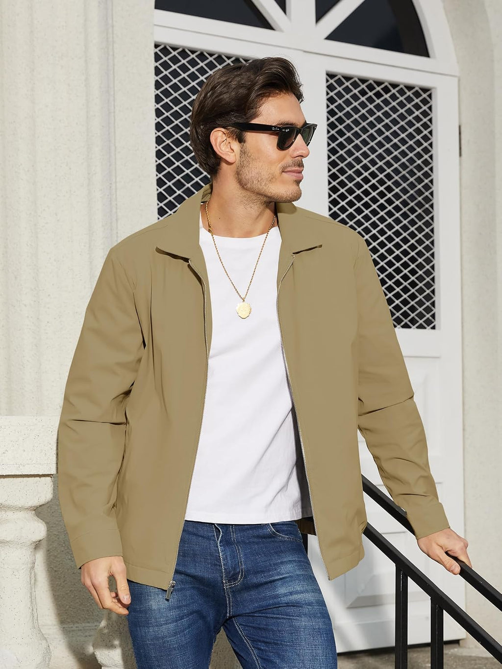 TACVASEN Men's Lightweight Jacket Fall Water-repellent Windbreaker Jackets