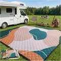 RYCHIC Waterproof Picnic Blanket Outdoor Camping Beach Mat Outside Rug Tent Floor Carpet Extra Large Foldable Sandproof Car Essential Roadtrip Rv Accessories Glamping Gear Must Haves Hiking Gift