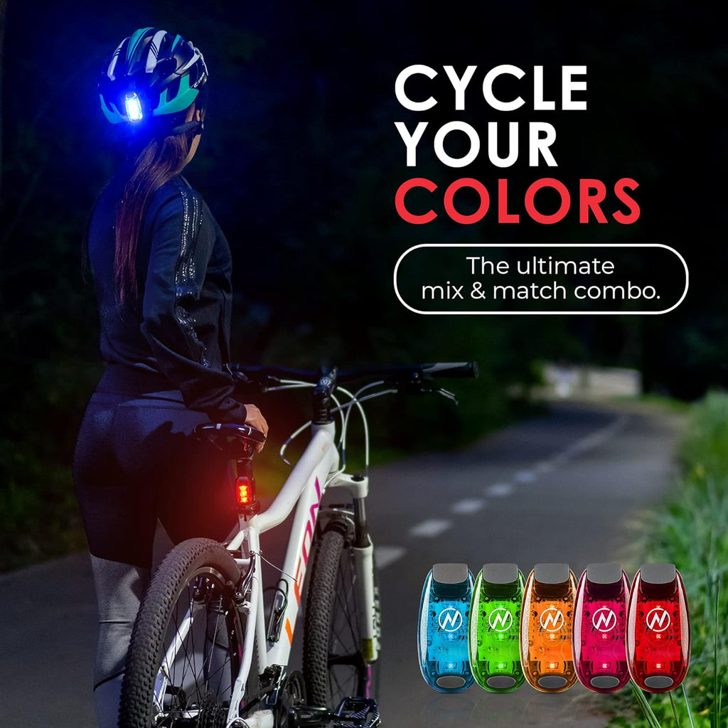 LED Safety Light (2 Pack) with Bonus Items – Clip On Strobe/Running Lights for Runners, Dogs, Bikes, Walking and More