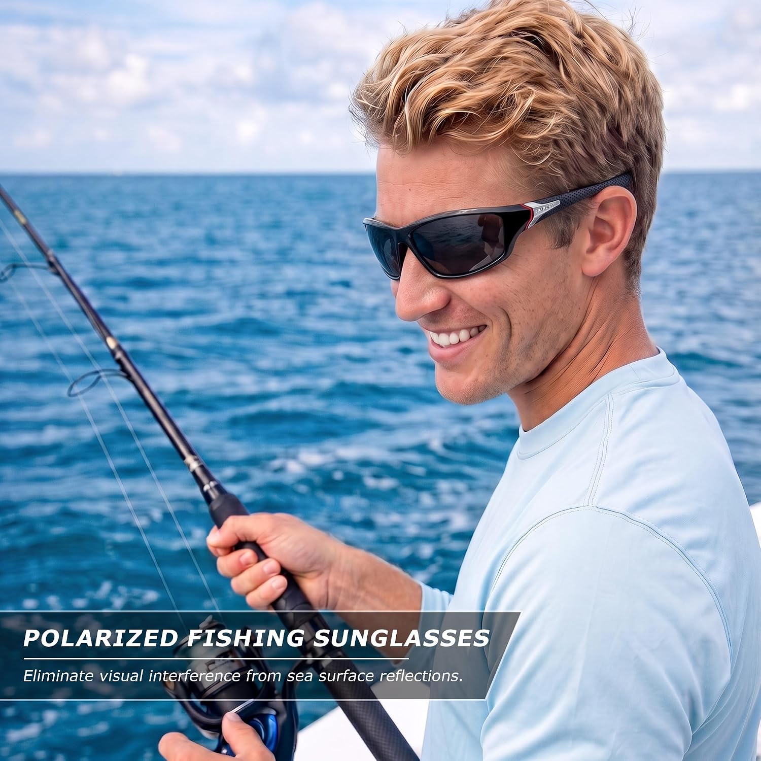 FAGUMA Sports Polarized Sunglasses For Men UV400 Protection