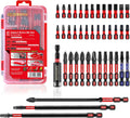 Geinxurn 42pieces Screwdriver Bits Set, Impact Magnetic S2 Steel Multi Insert Power Bits Tips with Impact Bit Holder with Storage Box（PH/TORX/SQ/PZ/HEX/SL）