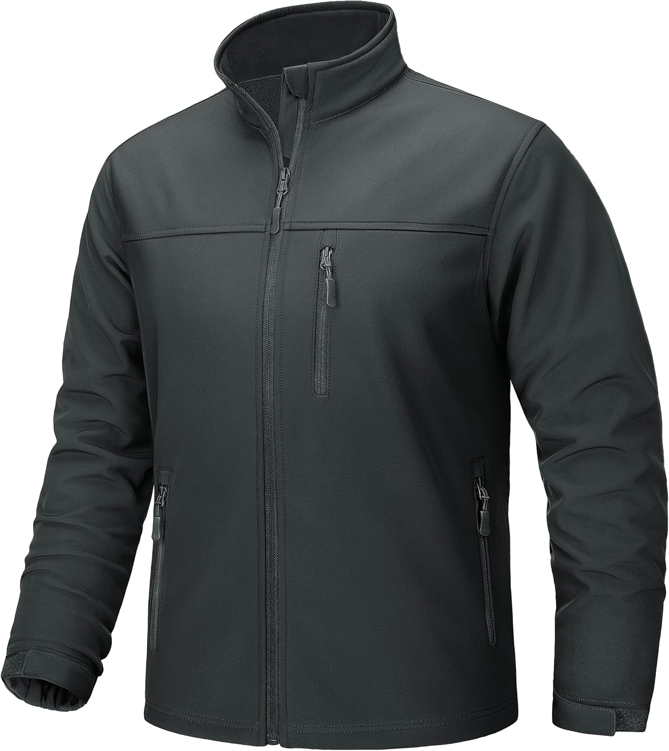 TACVASEN Mens Lightweight Softshell Jacket Fleece Waterproof Windbreaker
