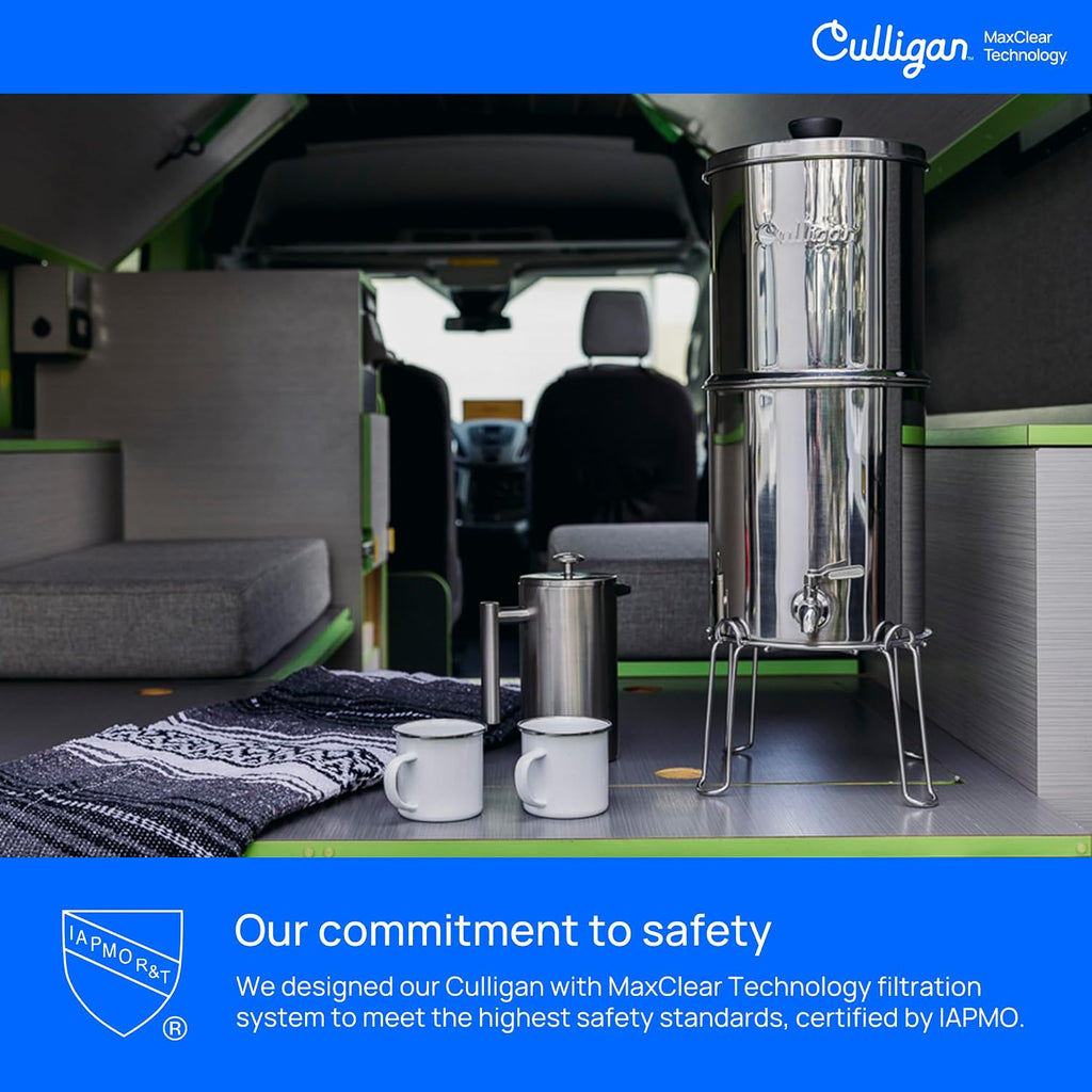Culligan MaxClear Gravity Water Filter System - Microplastics, Lead & PFAS