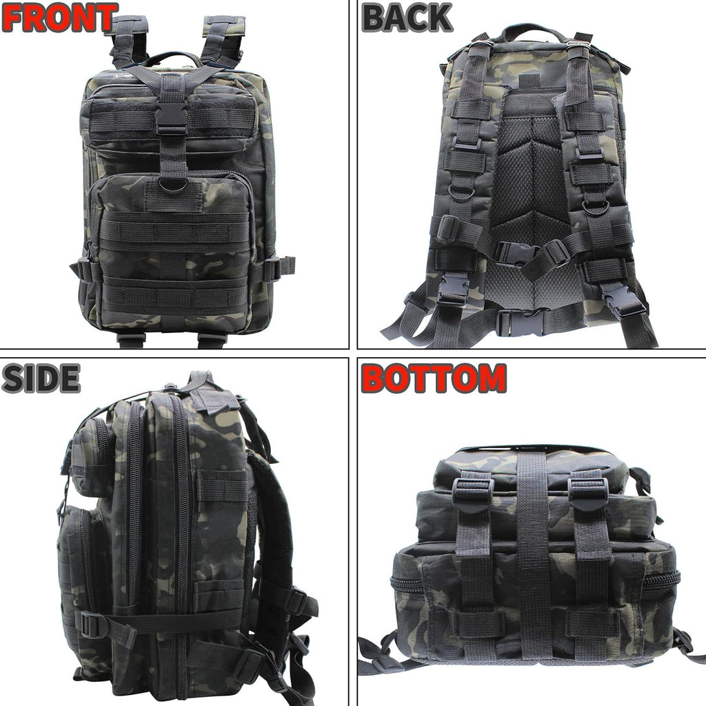 Fishing Tackle Backpack Lightweight Water-Resistant Rod Holder Bag