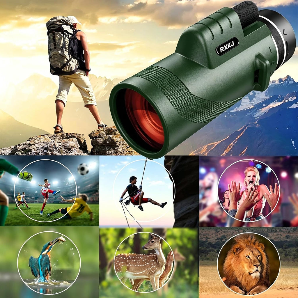 Monocular Telescope, 80×100 Monoculars for Adults