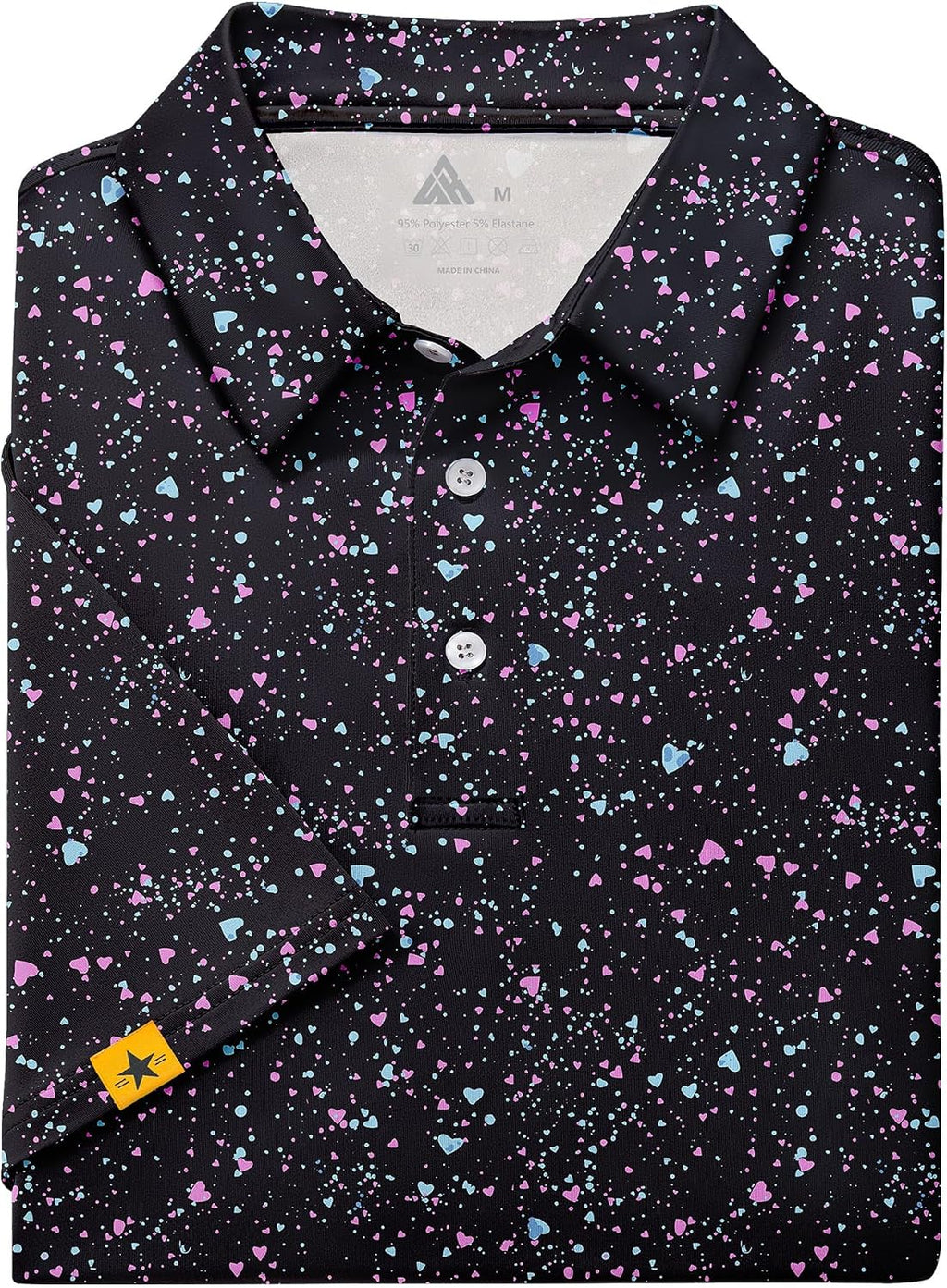 ZITY Mens Golf Polo Shirts Short Sleeve UPF 50+ Moisture Wicking Tshirt