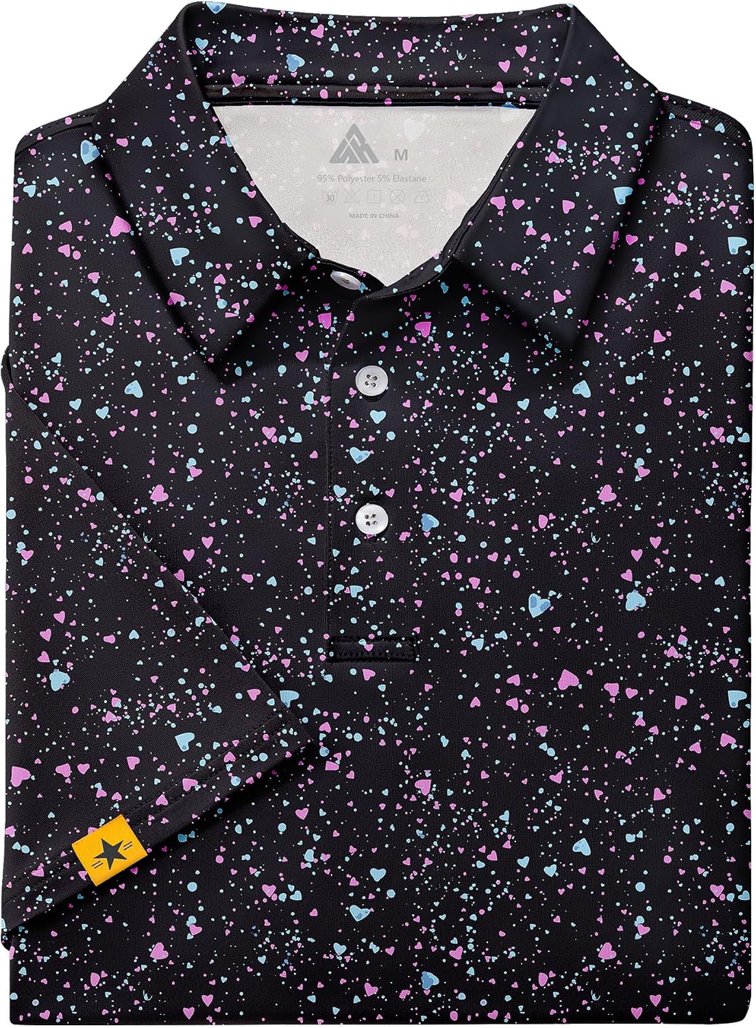 ZITY Mens Golf Polo Shirts Short Sleeve UPF 50+ Moisture Wicking Tshirt