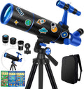 Hawkko Portable Telescope for Kids & Beginners 80mm Aperture 500mm