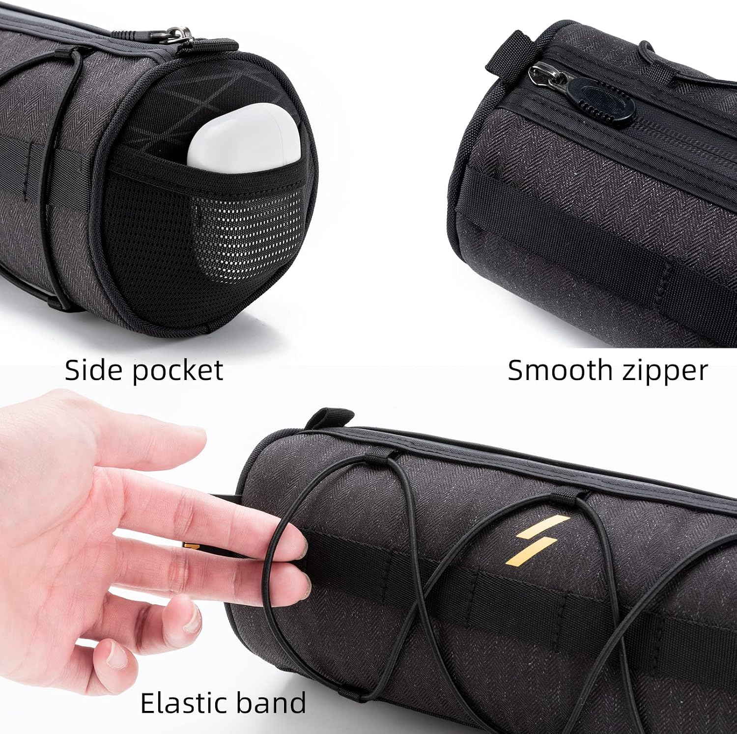 ROCKBROS Bike Handlebar Bag 2L Lightweight 4 Mounting Ways on Frame/Seat