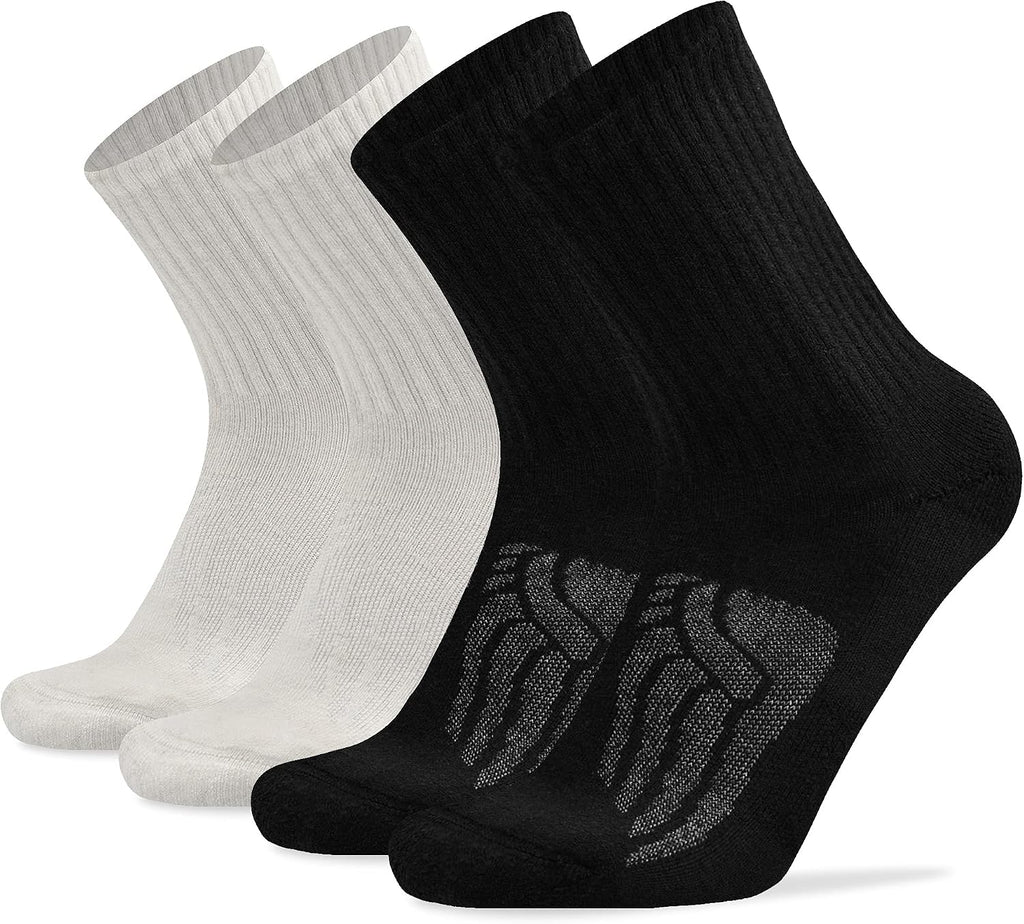 Socks Daze Crew Warm Merino Wool Blend Cushioned Hiking Socks for Men Women