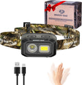 Mossy Oak 600 Lumens Headlamp, Dual Power with Motion Sensor and Magnet