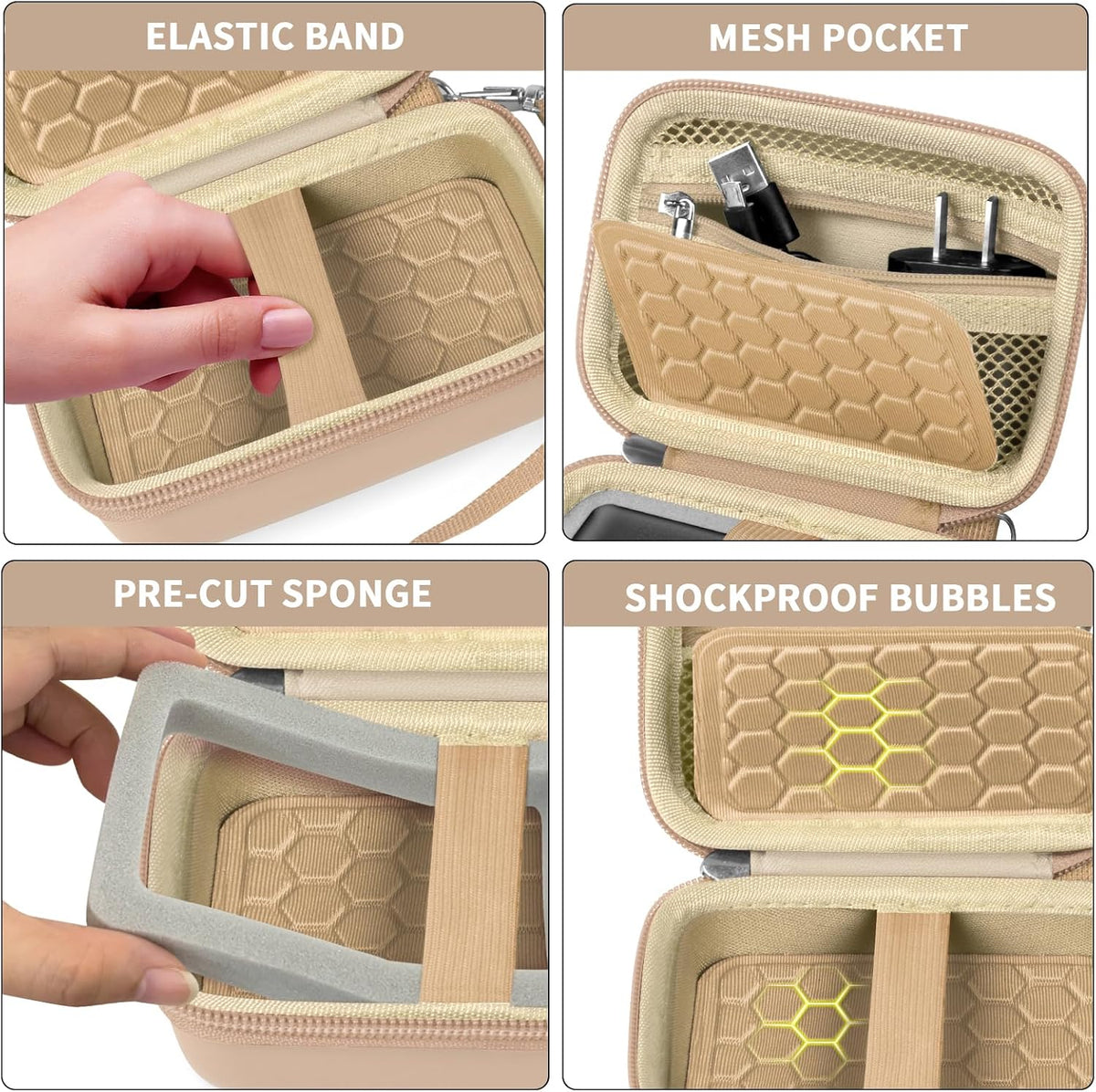 Comecase Digital Camera Case for Kodak PIXPRO FZ45 FZ55 for Travel, Beige