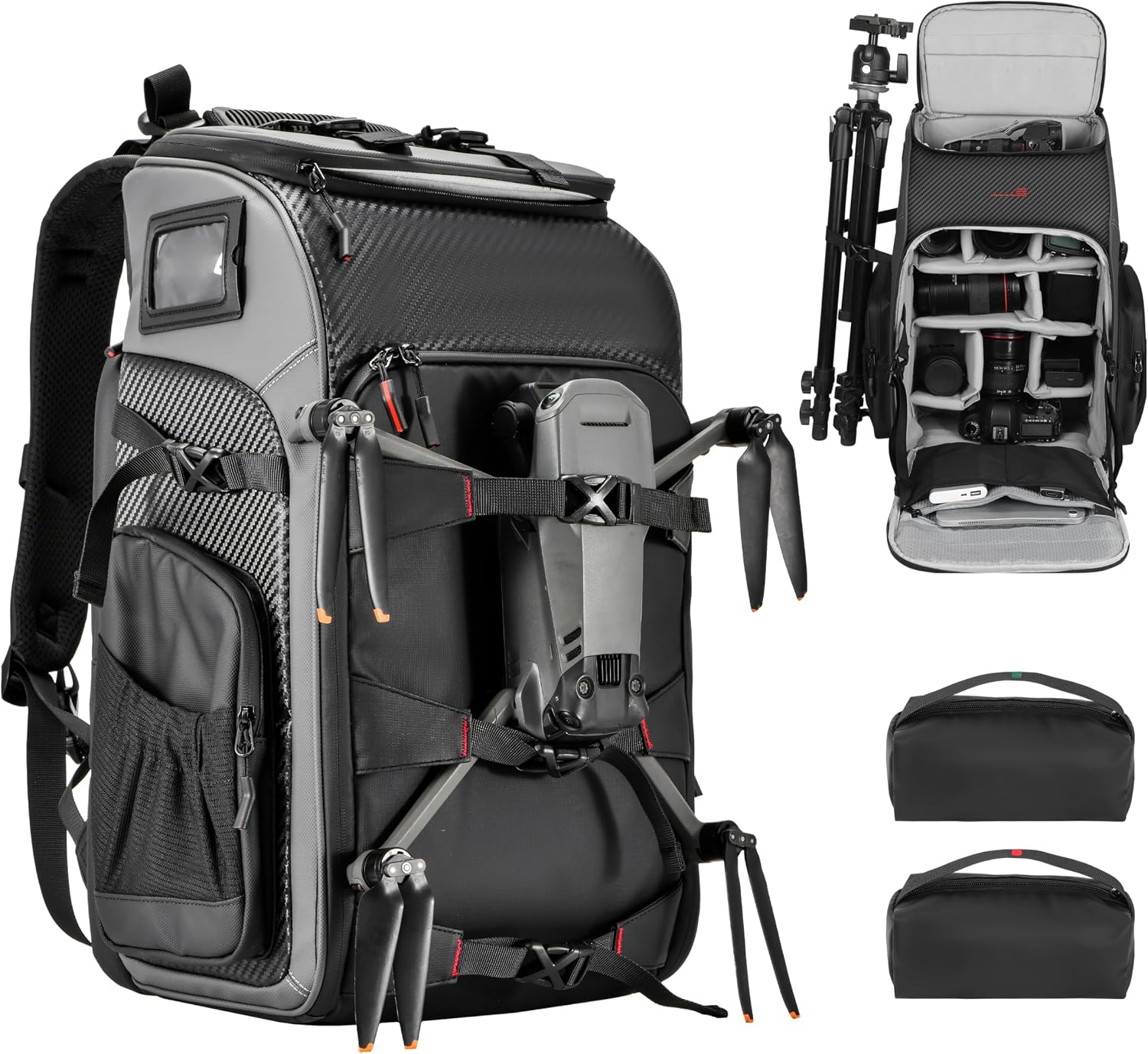 STARTRC VCR Camera Backpack Case Professional 40L Travel Bag Accessories