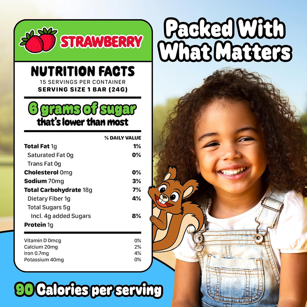 Snakkidz Organic Granola Bars, Variety Pack, Seed oil free, 45 Bars