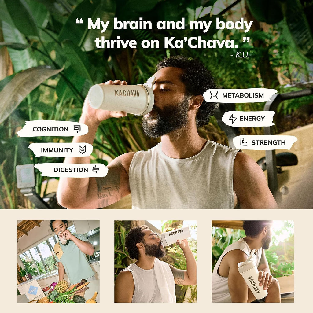 Ka’Chava Whole Body Meal Shake Chocolate 2 lb – Vegan Protein Powder with 85+ Superfoods & Greens – Plant-Based Meal Replacement with Probiotics & Digestive Enzymes – Gluten & Dairy Free (15 Servings)