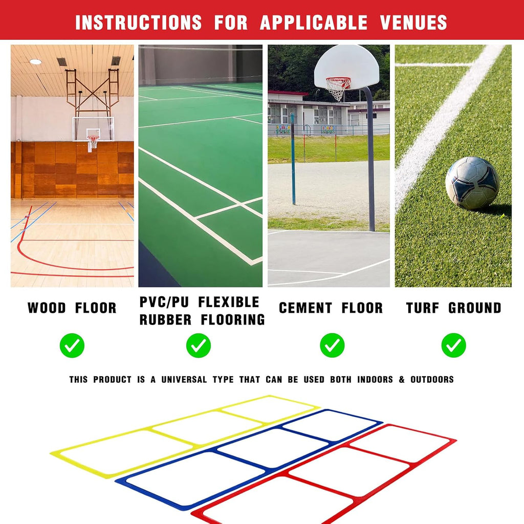 One-Piece Silicone Agile Ladder 1 PC Suitable for Sports & Fitness Step Training Soccer Footwork Practice Street Dance Step Training Auxiliary Kit for Various Indoor and Outdoor Floor Areas