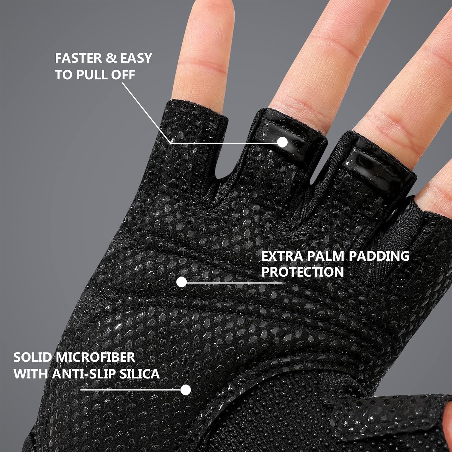 Workout Gloves for Women Men, Weight Lifting Gloves Padded, Full Palm Grip