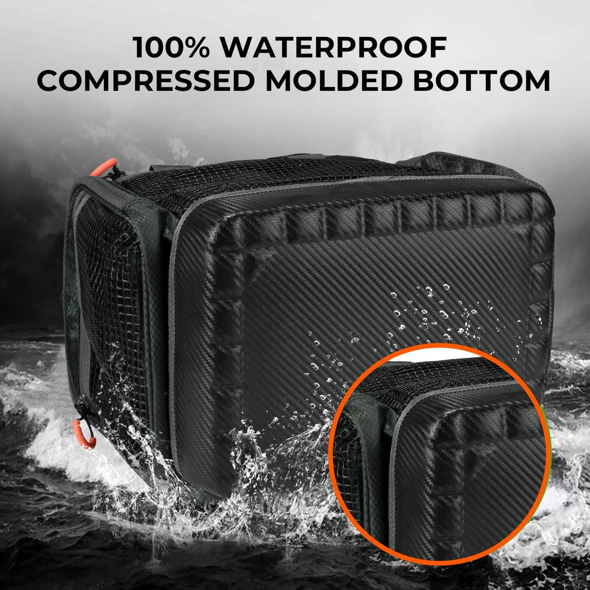 KastKing Bait Boss Tackle Bag, Saltwater Resistant Fishing Bag