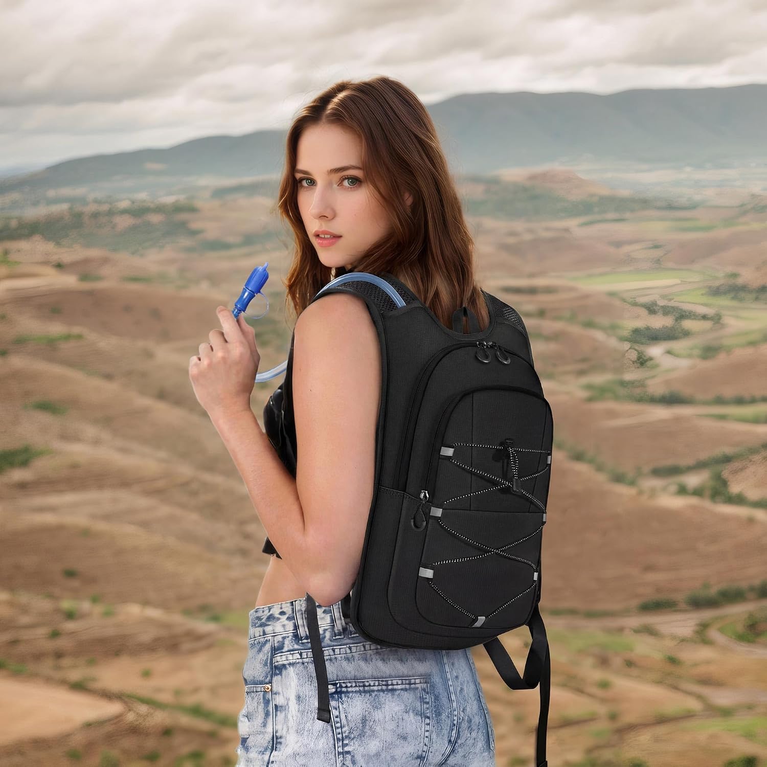 MIYCOO Hydration Backpack - Hiking Water Backpack with 2L Water Bladder
