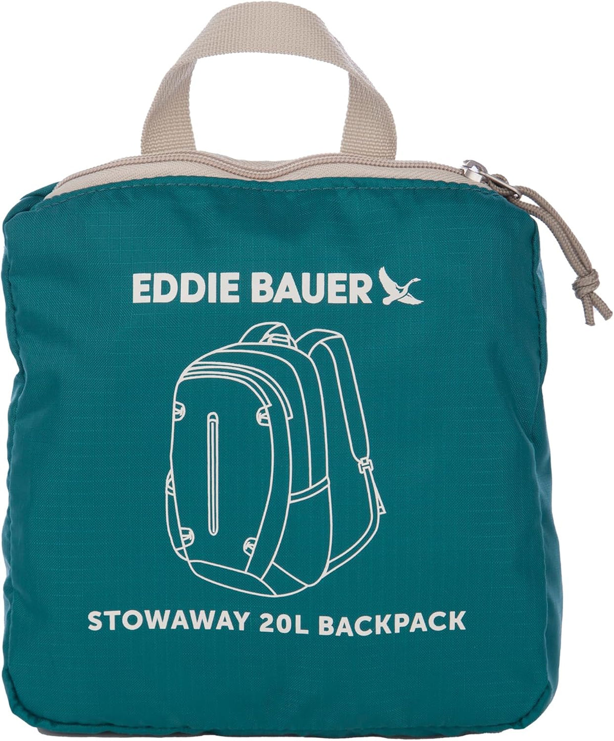 Eddie Bauer Stowaway Packable Backpack - Deep Sea, 20L