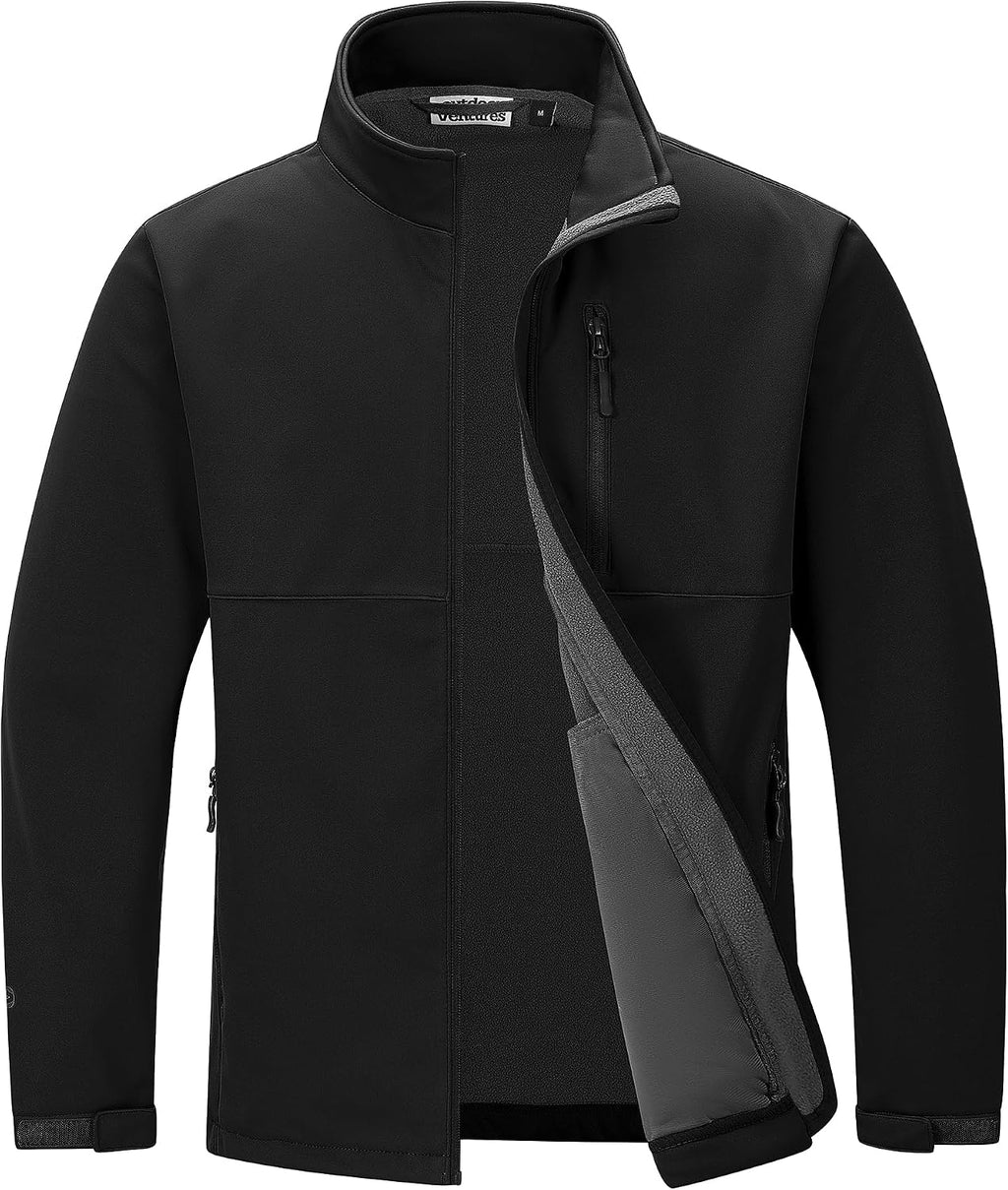 Outdoor Ventures Men's Softshell Jacket Waterproof Lightweight Rian Jacket