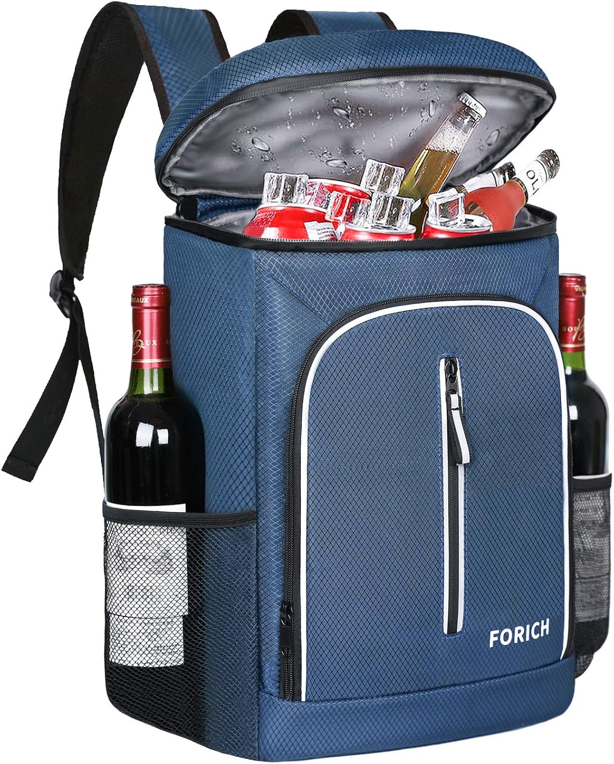 FORICH Soft Cooler Backpack Insulated Waterproof Backpack Cooler Bag Leak Proof Portable Small Cooler Backpacks to Work Lunch Travel Beach Camping Hiking Picnic Fishing Beer for Men Women