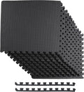 BalanceFrom Puzzle Exercise Mat 1/2-inch Thick, EVA Interlocking Foam Floor
