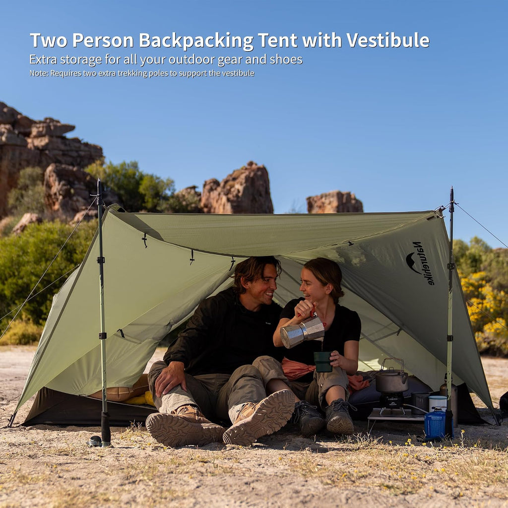 Naturehike Mongar Upgraded 1/2/3 Person Backpacking Tent,Waterproof Lightweight Camping Tent with Footprint