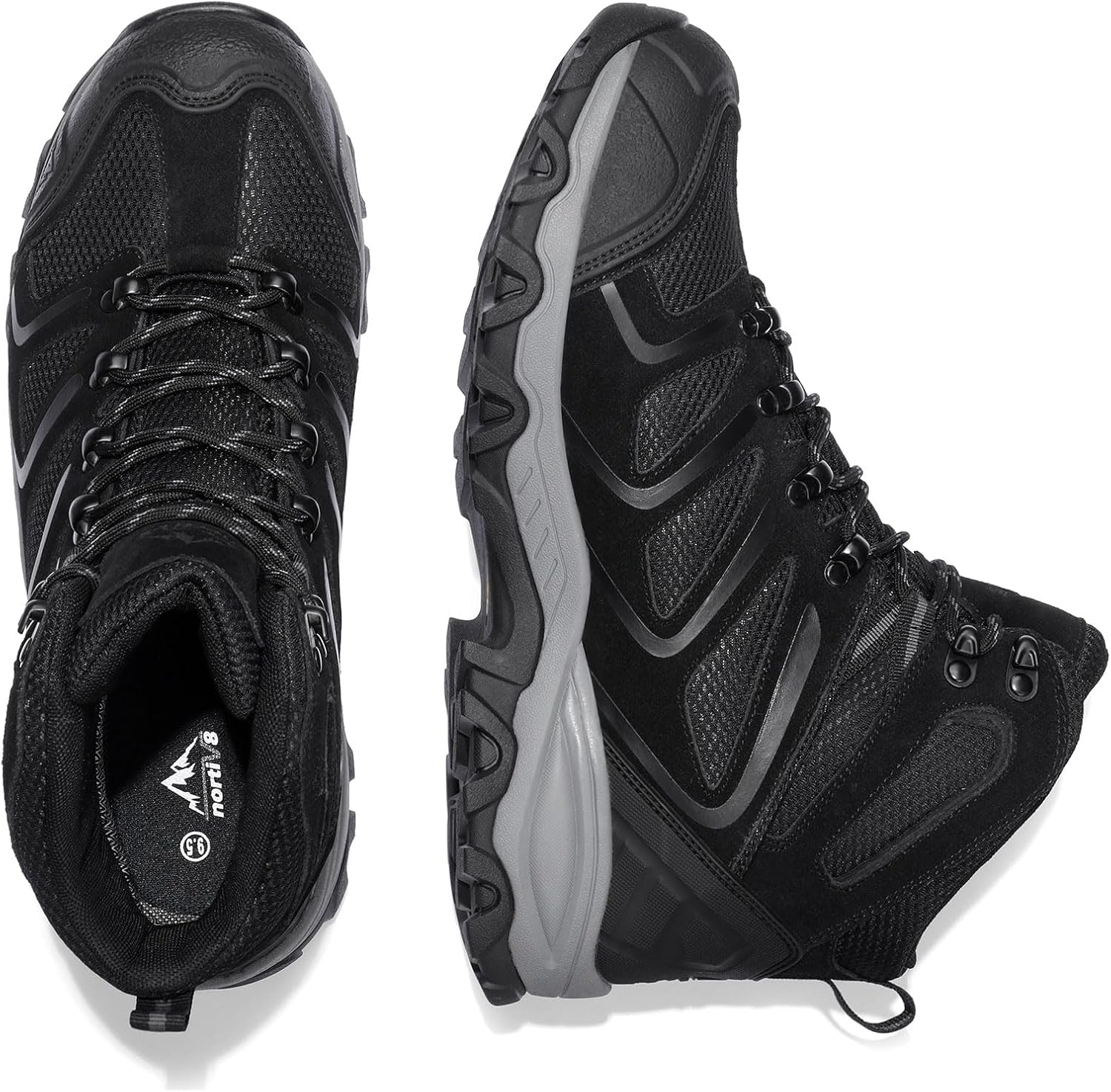 NORTIV 8 Men's Ankle High Waterproof Hiking Boots