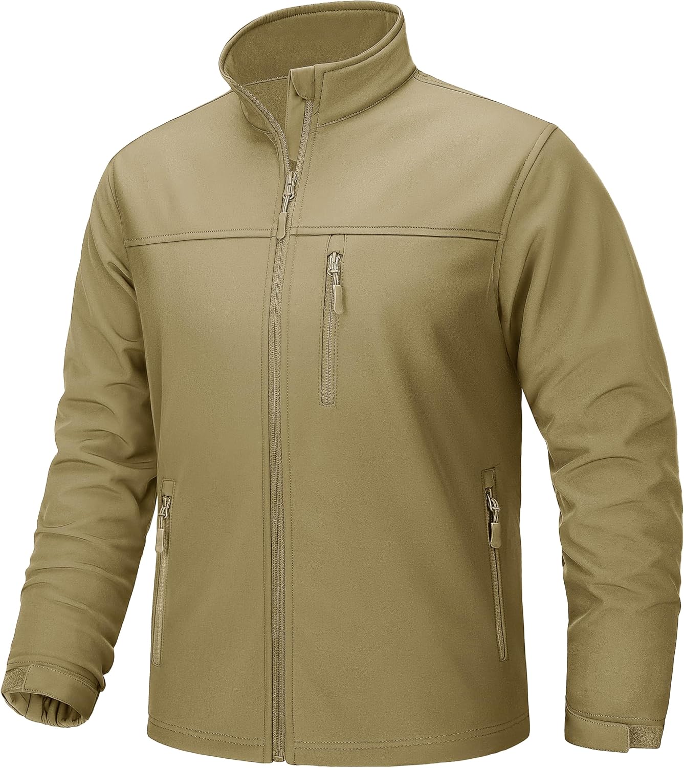 TACVASEN Mens Lightweight Softshell Jacket Fleece Waterproof Windbreaker