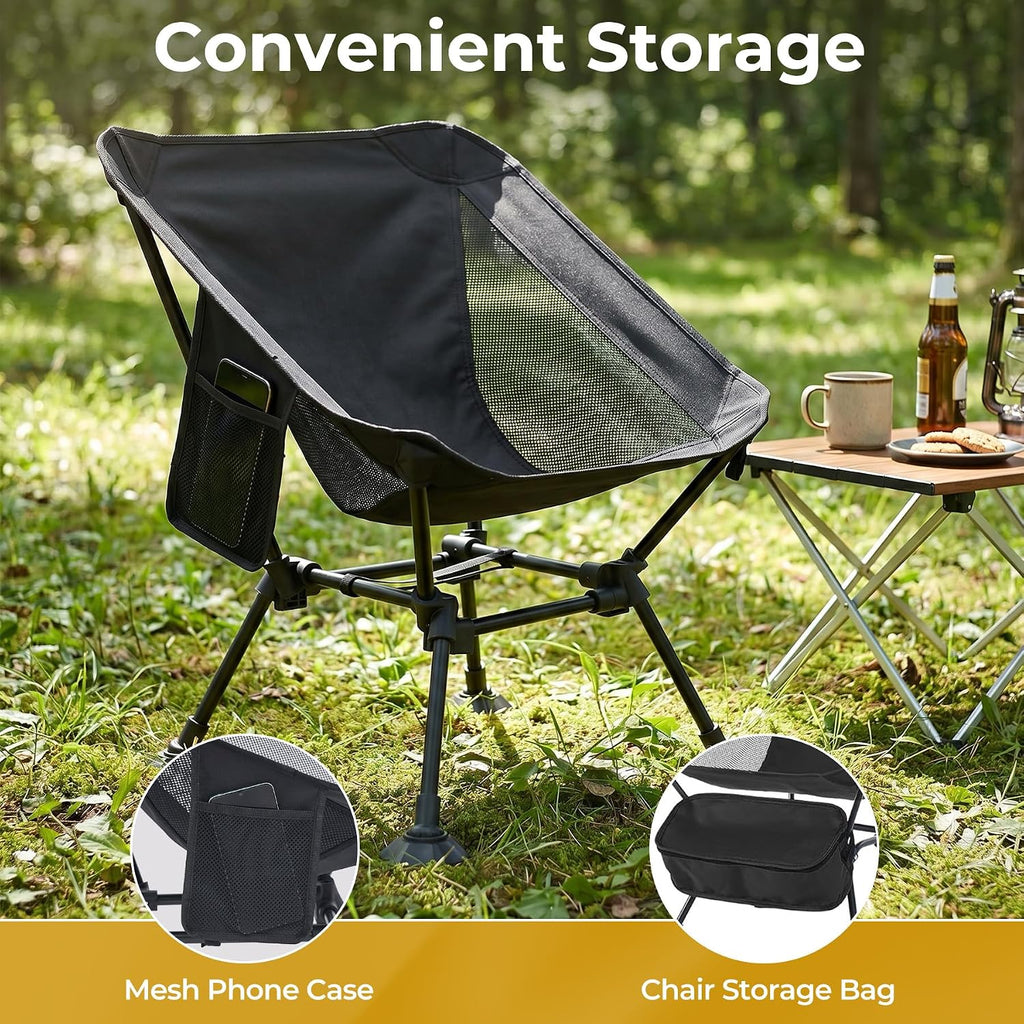 Lightweight Folding Backpacking Camping Chair for Hiking, Beach