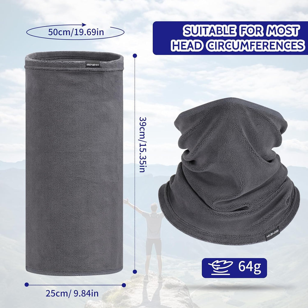GXCROR Winter Neck Warmer Fleece Neck Gaiter for Skiing Motorcycle Bike Jogging Running Outdoor Sports for Men & Women