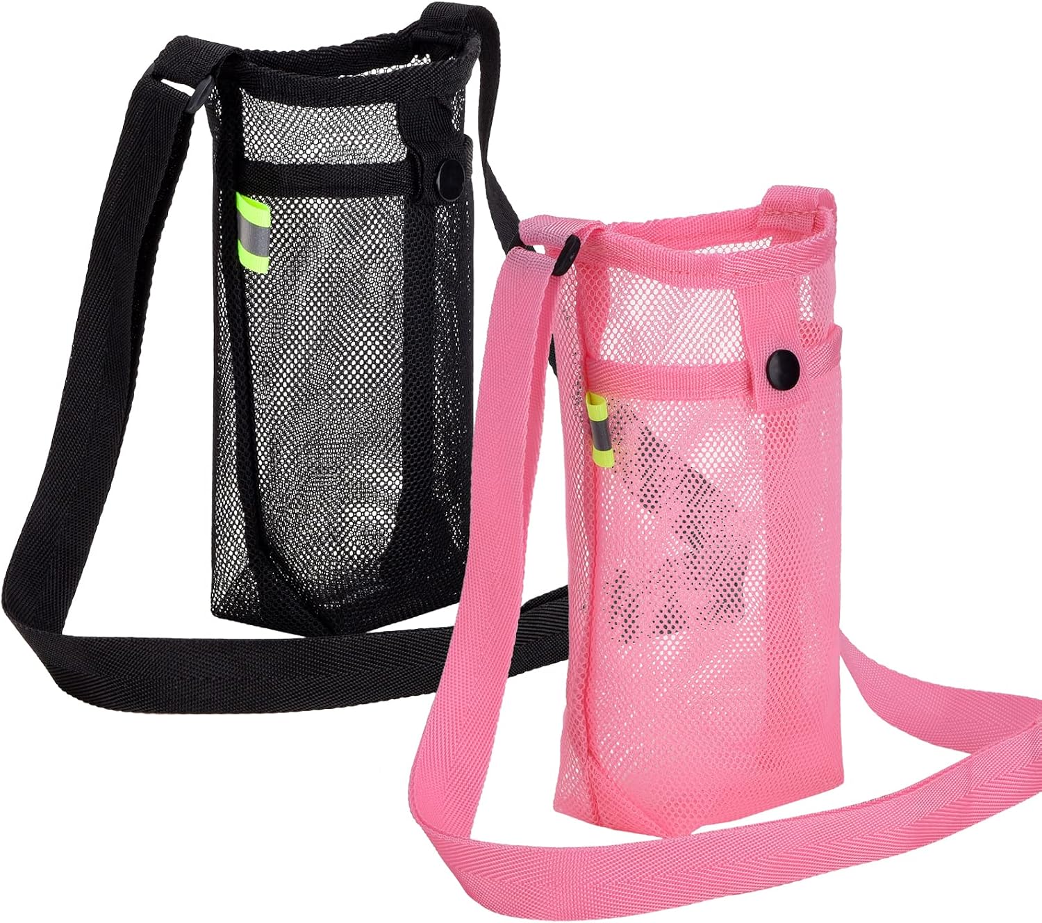Tainehs Water Bottle Holder Carrier with Adjustable Shoulder Strap - Beach & Sports Bottle Bag for Hiking, Gym, Camping, Walking, Travel