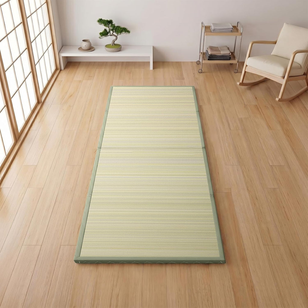 ZonLi Japanese Tatami Mat, Foldable Floor Sleeping Pad Futon Mattress