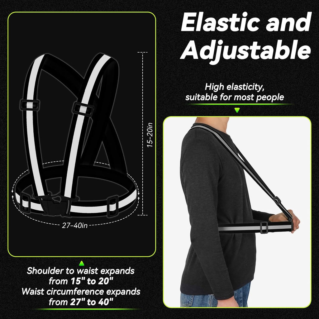 3PCS Reflective Vest Running Gear