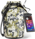 Earth Pak Waterproof Dry Bag - Roll Top Waterproof Backpack Sack Keeps Gear Dry for Kayak with Waterproof Phone Case