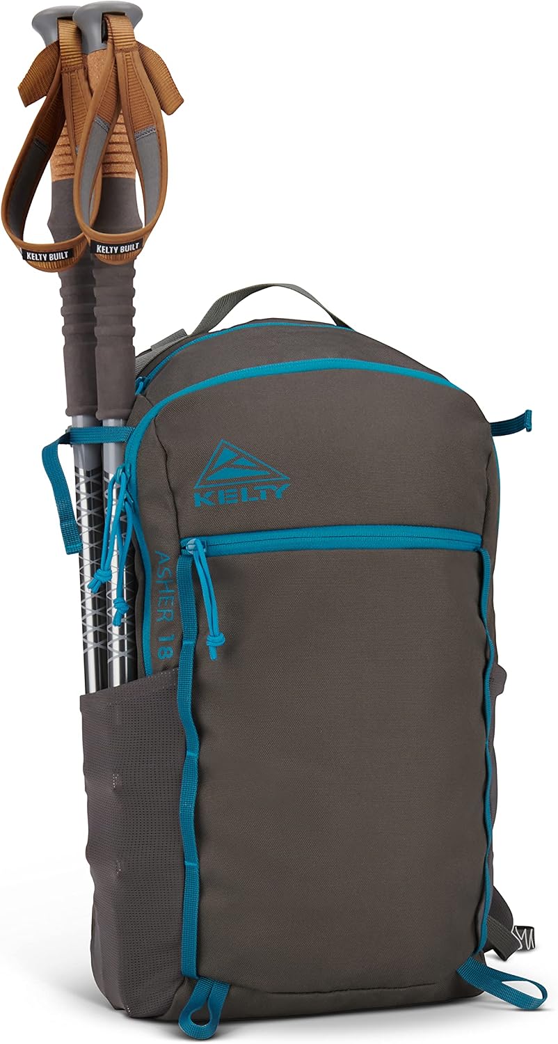 Kelty Asher Backpack, Daypack to Multi-Day Backpacking Capacity, Hiking, Lightweight Travel Pack, Internal Frame (18L Beluga)