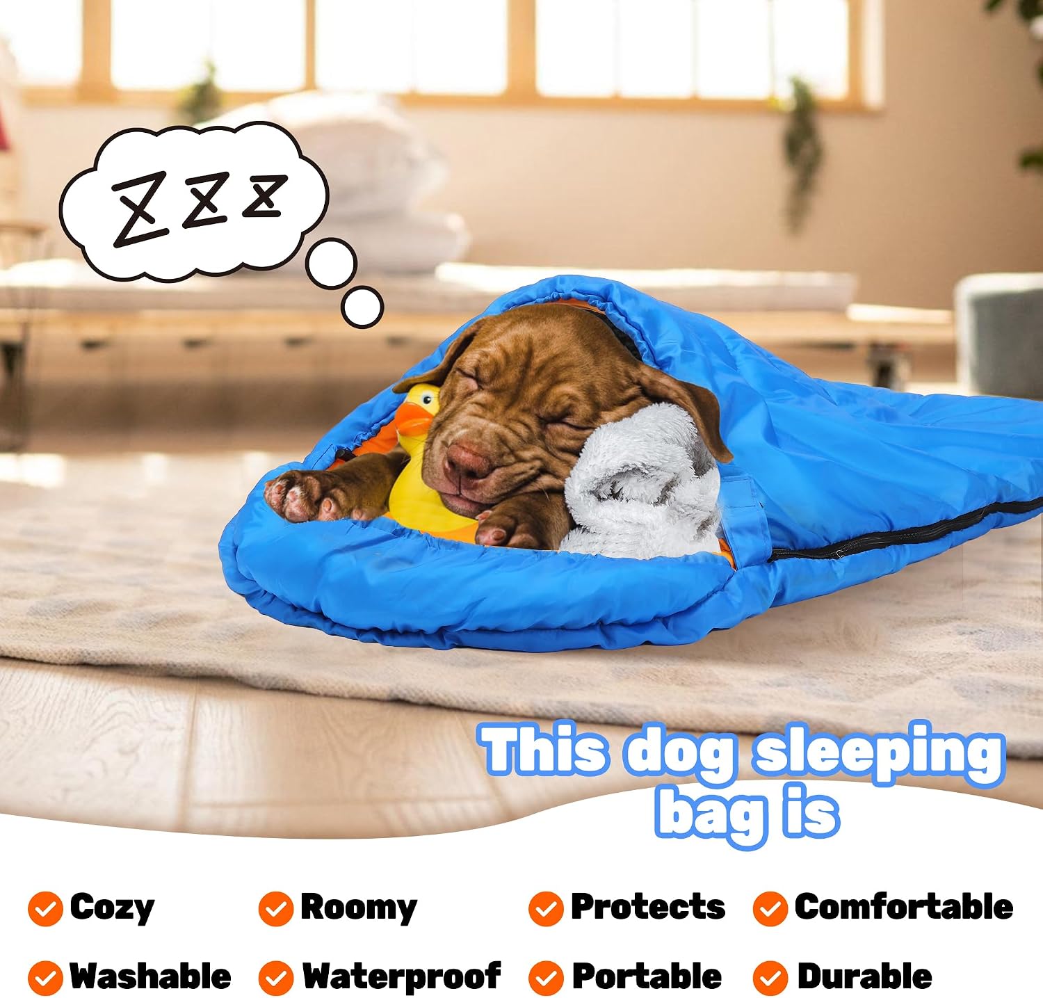 Lifeunion Dog Sleeping Bag with Storage Bag