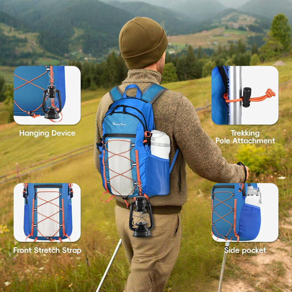 Seektop Packable Waterproof Hiking Backpack, 20L Lightweight Daypack
