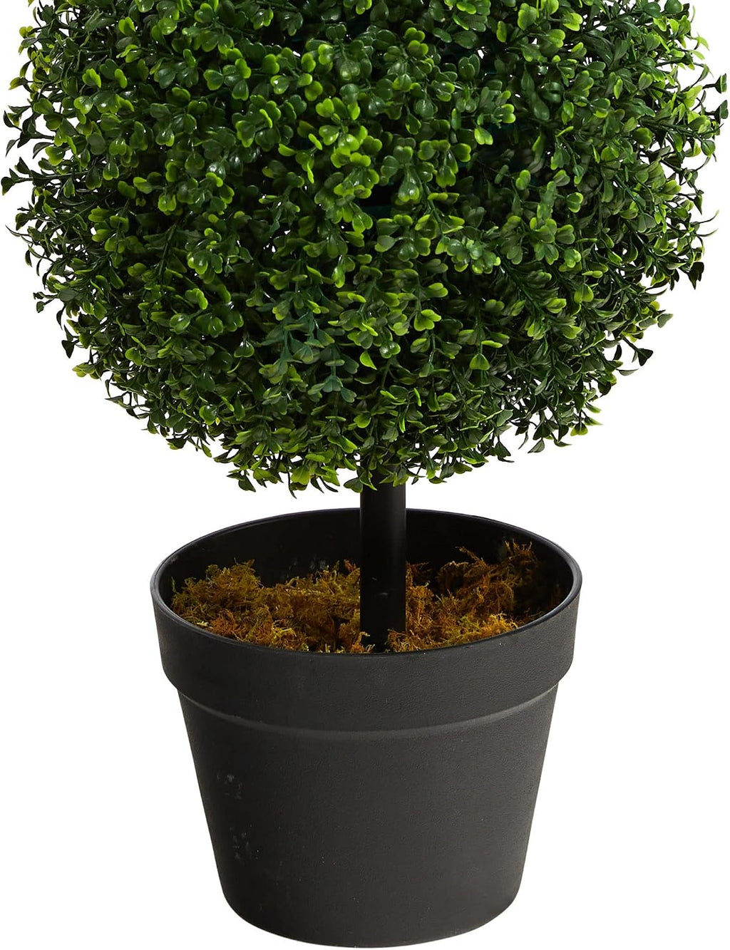 Nearly Natural 36 in Artificial Triple Ball Boxwood Topiary Tree with Pot