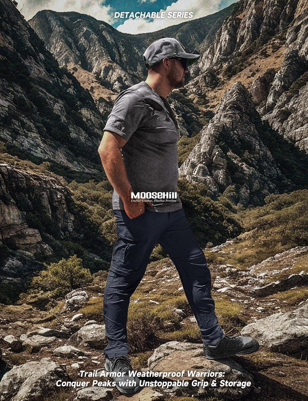 Moosehill Men's Hiking Pants: Convertible Quick-Dry